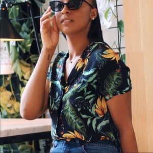 Tropical Hawaiian Boyfriend Shirt